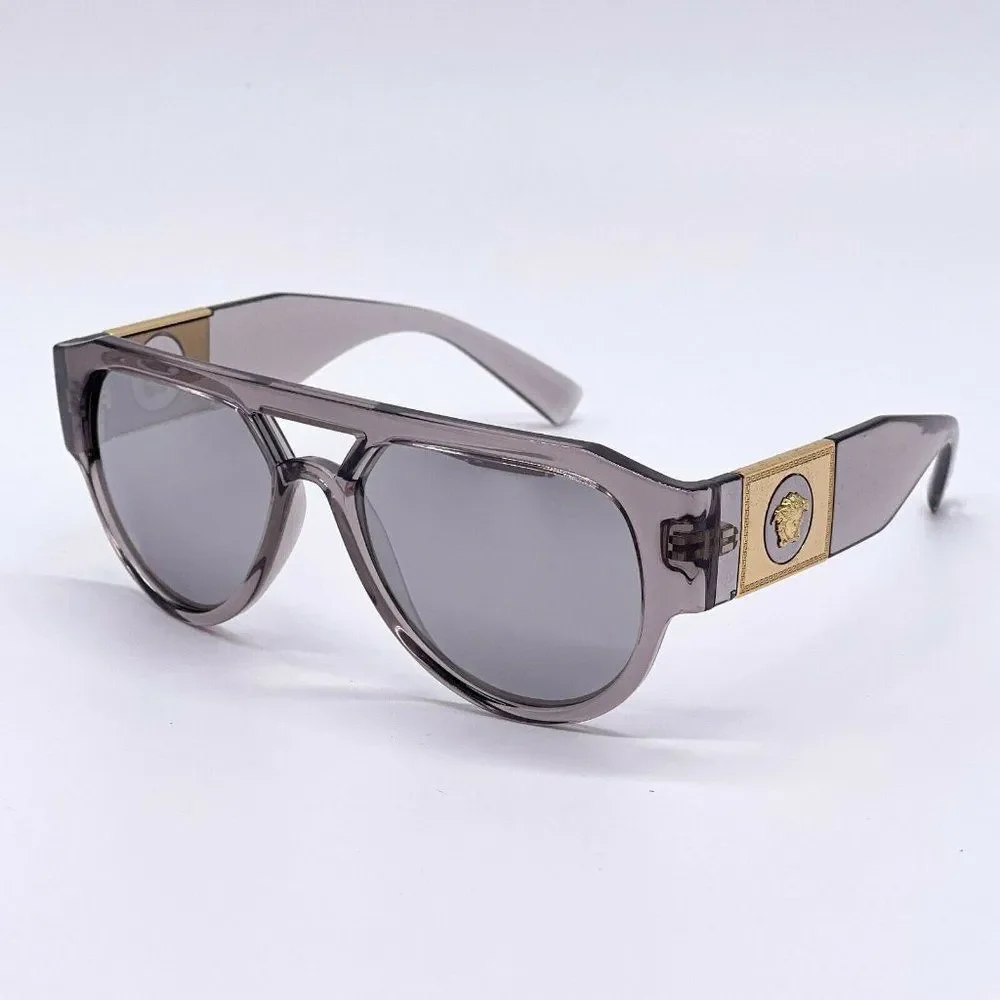 New Versace Unisex Grey Mirror Sunglasses!